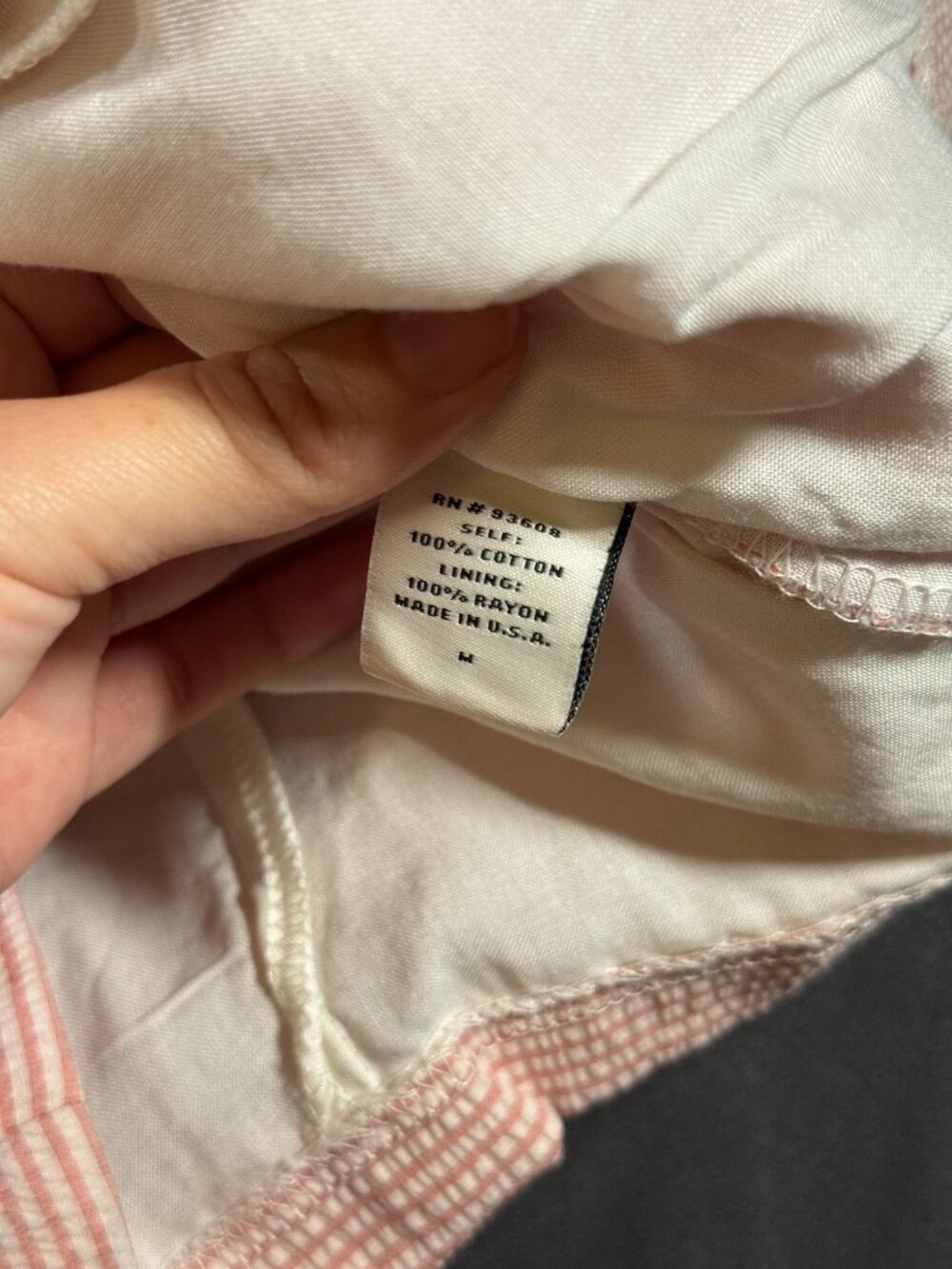 Willow & Clay Pink Seersucker Ruched Puff Sleeve Bodycon Mini Dress Womens M NWT - Picture 8 of 10